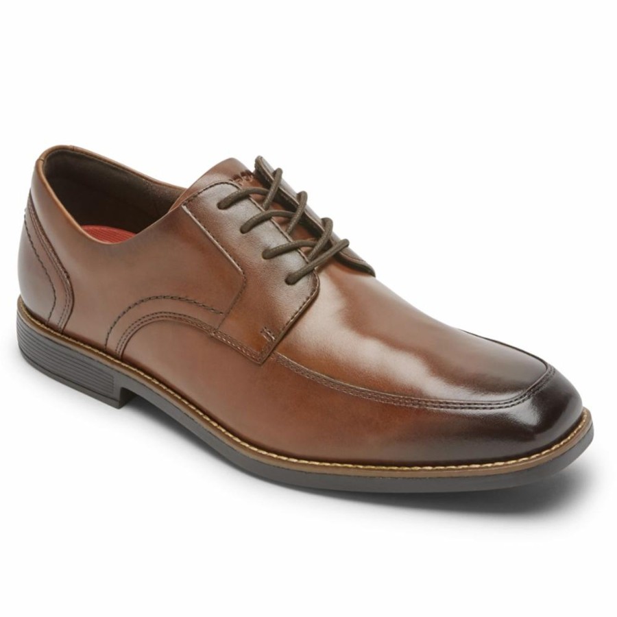 Men'S Shoes Rockport Men | Rockport Men'S Apron Toe Slayter Brown W