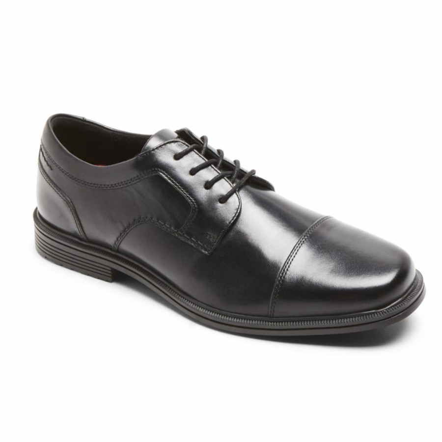 Men'S Shoes Rockport Men | Rockport Men'S Cap Toe Taylor Wp Black M