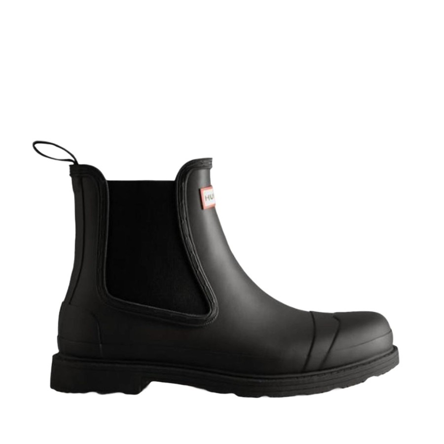 Men'S Shoes Hunter Men | Hunter Men'S S Commando Chelsea Boot Black M