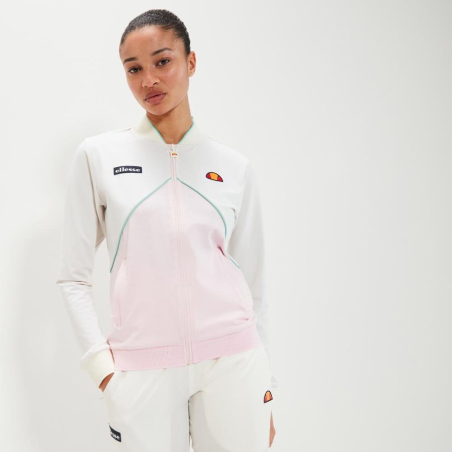 Women'S Apparel Ellesse Womens Apparel | Ellesse S Apparel Women'S Carraturo Track Top Tennis White Reg