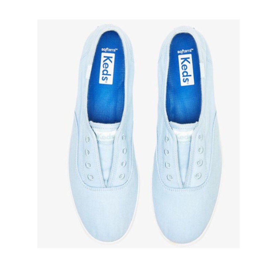 Women'S Shoes Keds | Keds Women'S Chillax Twill In Light Blue