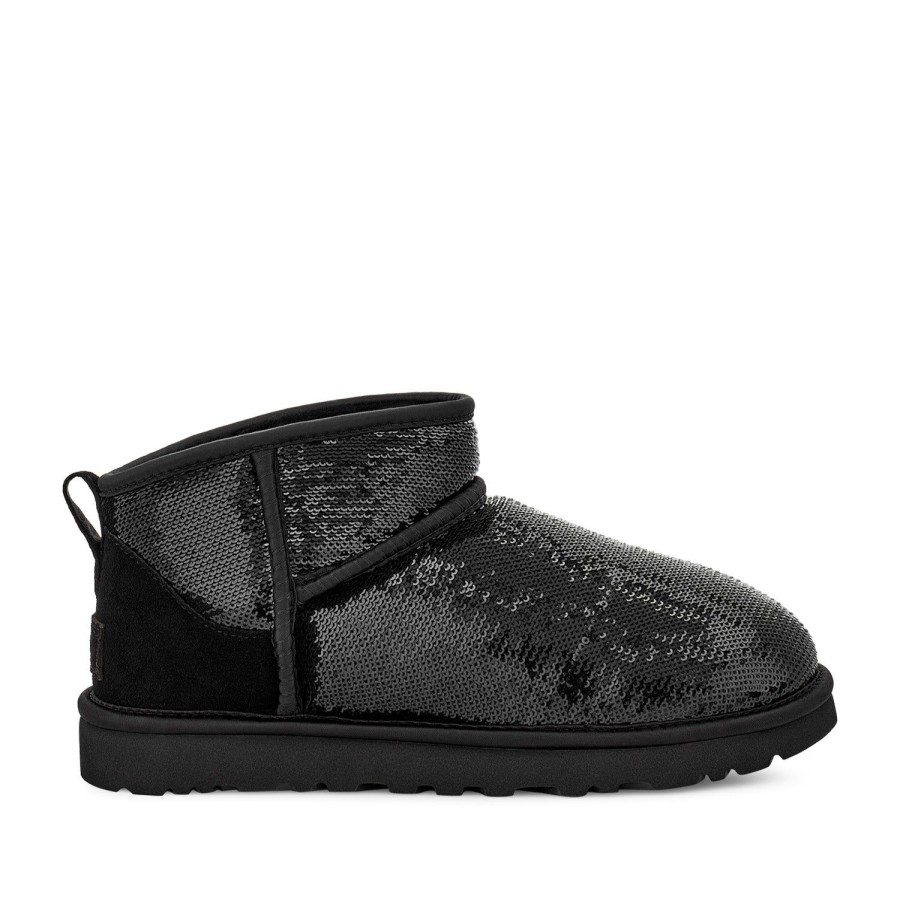 Women'S Shoes UGG | Ugg Women'S Classic Ultra Mini Mirror Ball In Black