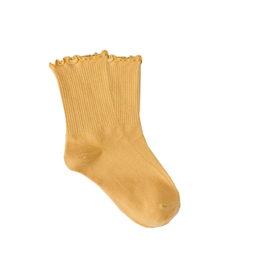 Women'S Apparel FLOOF | Floof For The Frill Socks In Yellow