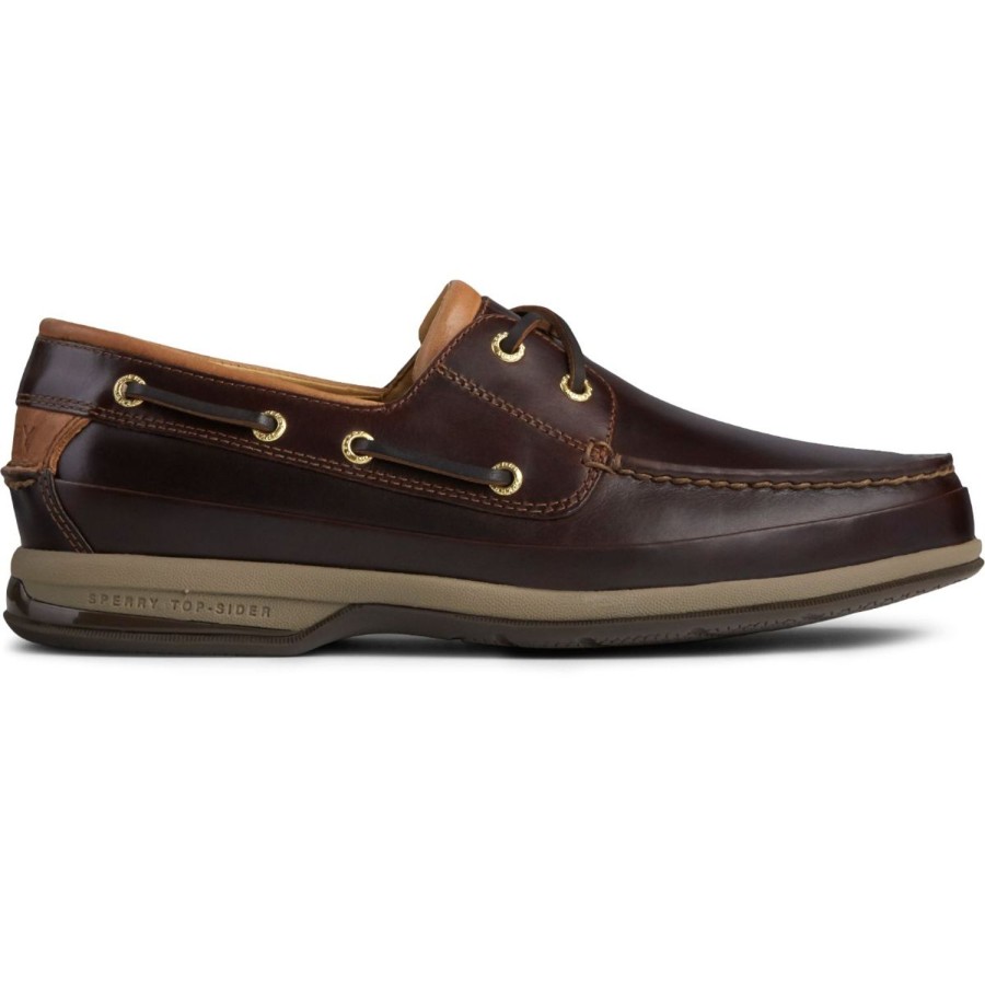 Men'S Shoes Sperry | Sperry Men'S Gold Boat W/ Asv In Amaretto