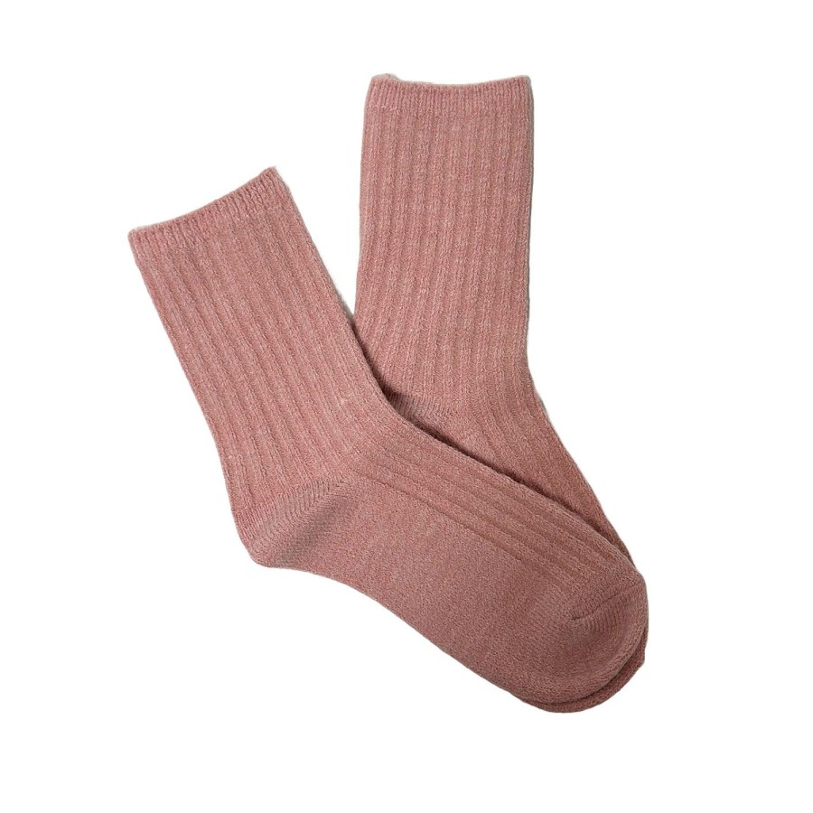 Women'S Apparel FLOOF | Floof Women'S Wool Blend Socks In Pink