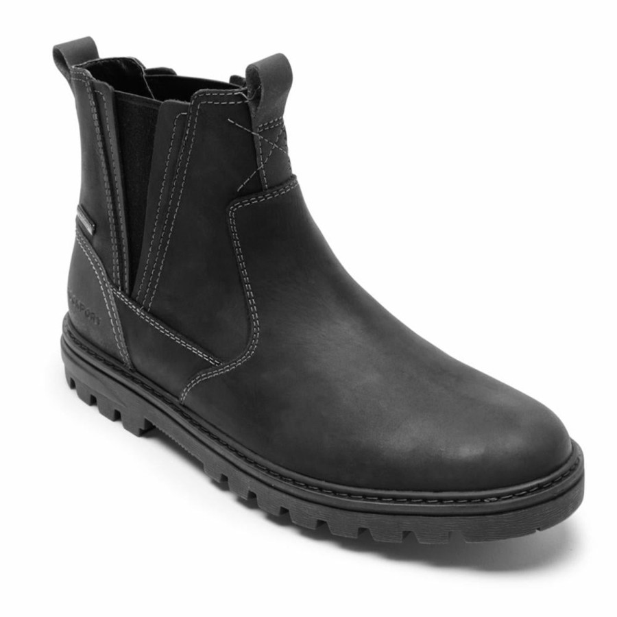 Men'S Shoes Rockport Men | Rockport Men'S Chelsea Weather Or Not Black M