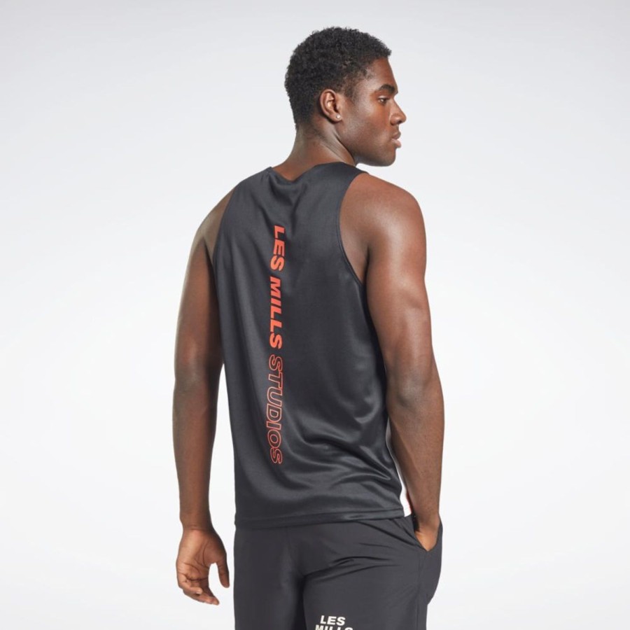 Men'S Apparel Reebok Apparel Men | Reebok Apparel Men'S Lm Mesh Tank Reebok Training App Men Black Reg