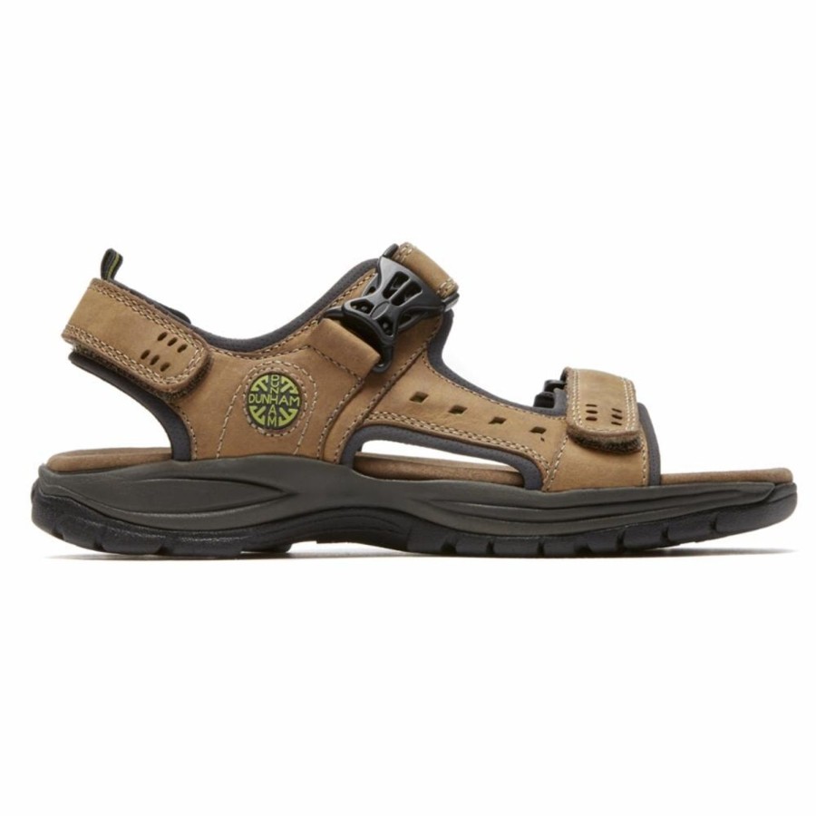 Men'S Shoes Dunham | Dunham Men'S Nolan Adjustable Sandal Newport Brown 4E