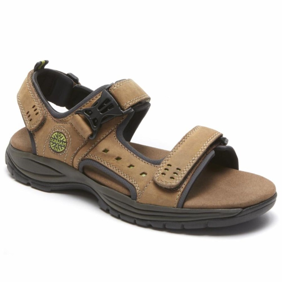 Men'S Shoes Dunham | Dunham Men'S Nolan Adjustable Sandal Newport Brown 4E