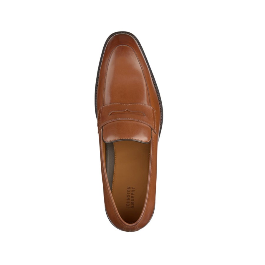 Men'S Shoes JOHNSTON AND MURPHY | Johnston And Murphy Men'S Meade Penny In Tan