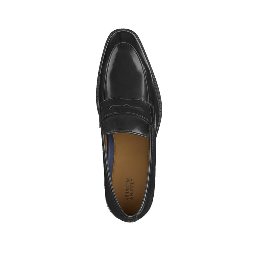 Men'S Shoes JOHNSTON AND MURPHY | Johnston And Murphy Men'S Meade Penny In Black