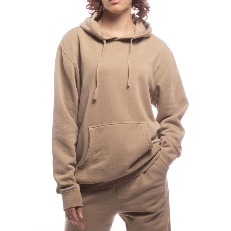 Women'S Apparel Made For The People | Made For The People Relaxed Upcycled Hoodie In Sand