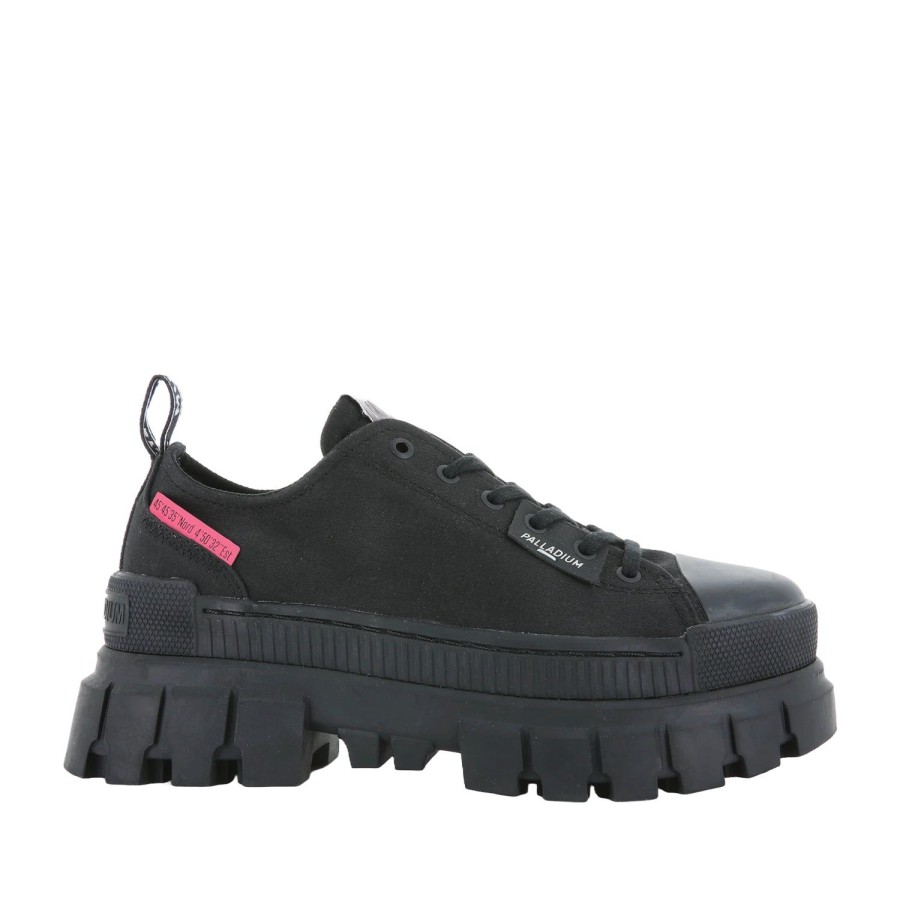 Women'S Shoes PALLADIUM | Palladium Women'S Revolt Lo Tx In Black/Black