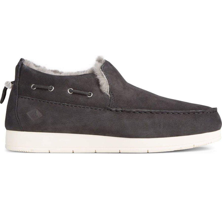 Men'S Shoes Sperry | Sperry Men'S Moc-Sider Premium In Black