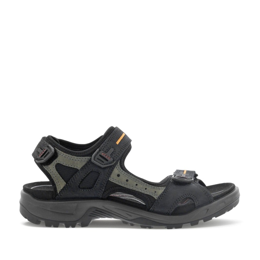 Men'S Shoes ECCO | Ecco Men'S Offroad Yucatan In Black/Mole/Black