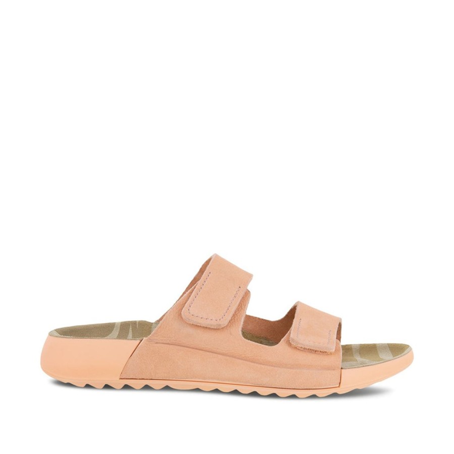 Women'S Shoes ECCO | Ecco Women'S 2Nd Cozmo W Flat Sandal In Dusty Peach