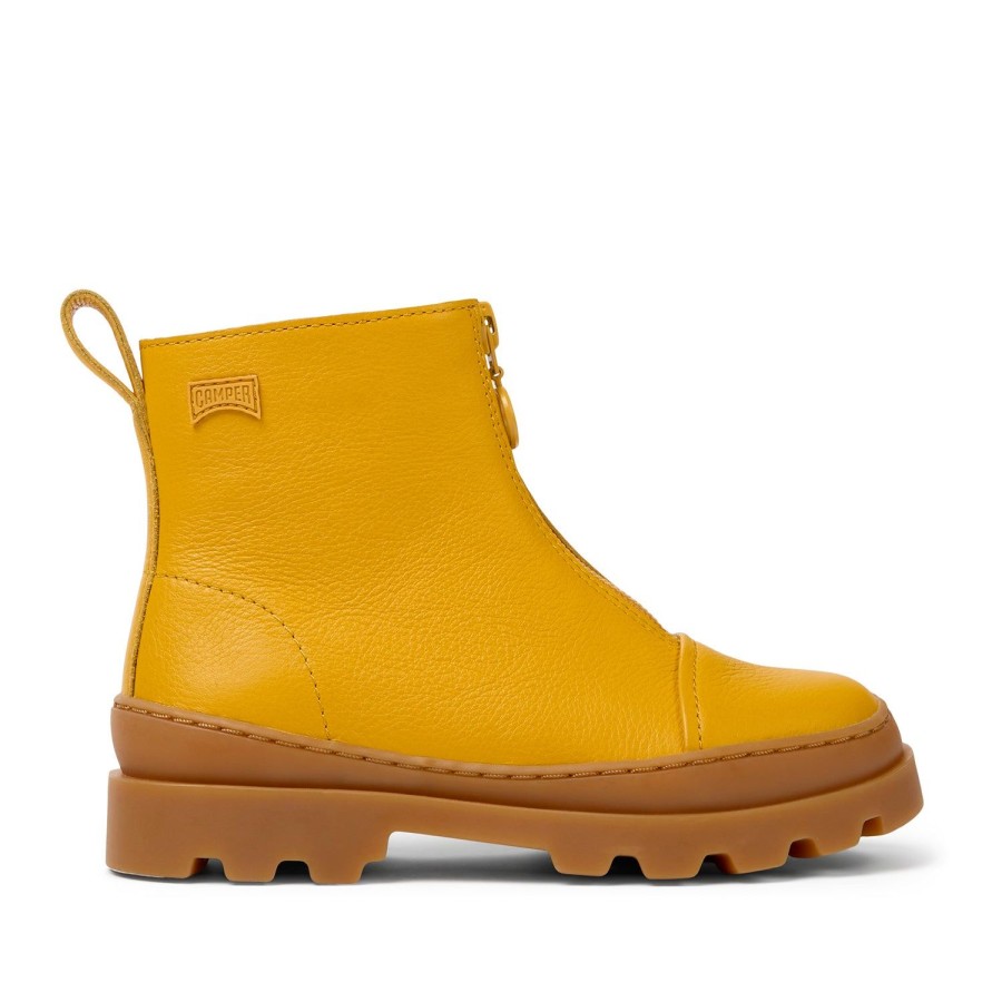 Kids' Shoes CAMPER | Camper Kids Brutus In Dark Yellow