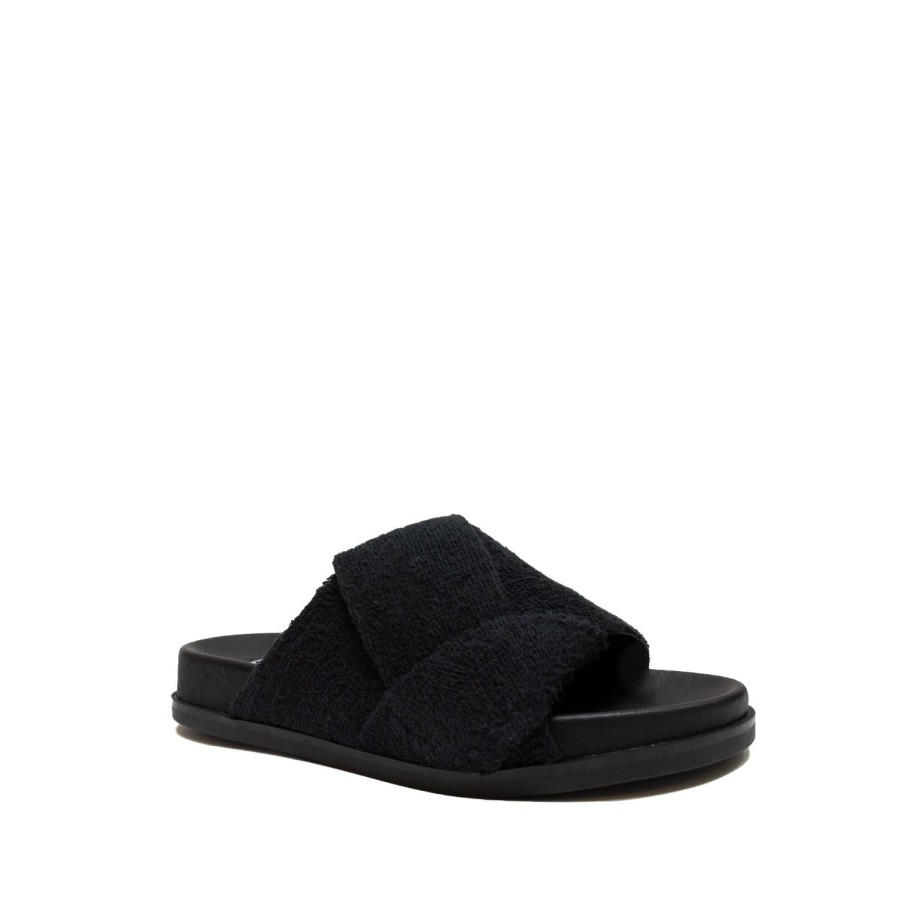 Women'S Shoes CAVERLEY | Caverley Women'S Larry Terry Slide In Black