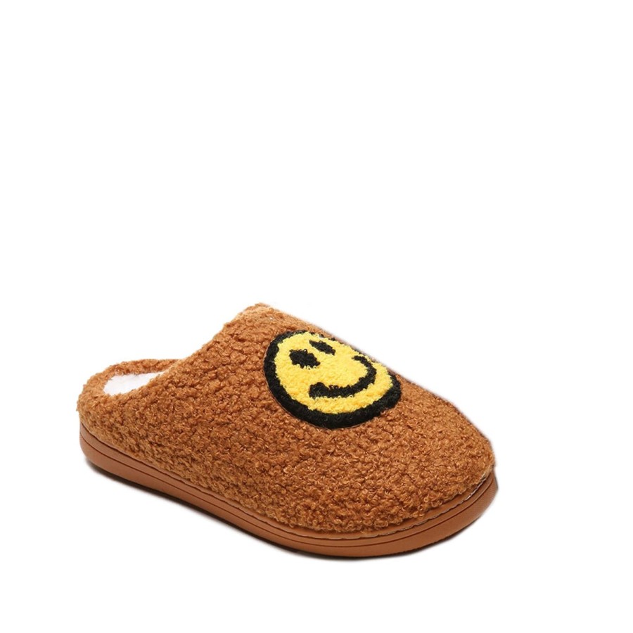 Kids' Shoes FLOOF | Floof Kid'S Fluffy Face Slippers In Brown