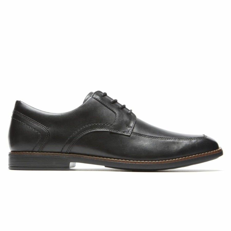 Men'S Shoes Rockport Men | Rockport Men'S Apron Toe Slayter Black M