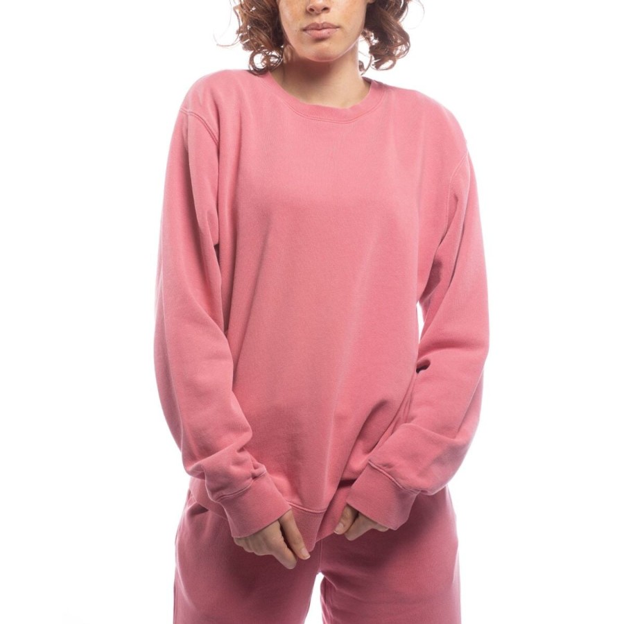 Women'S Apparel Made For The People | Made For The People Upcycled Crewneck Sweatshirt In Pink