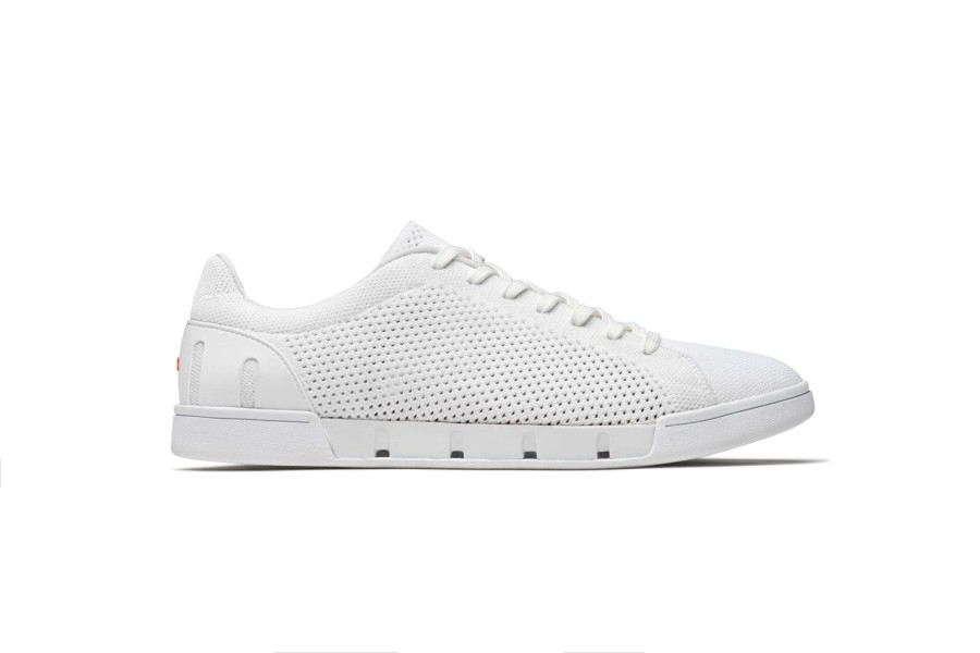 Men'S Shoes SWIMS | Swims Men'S Breeze Tennis Knit Sneakers In White