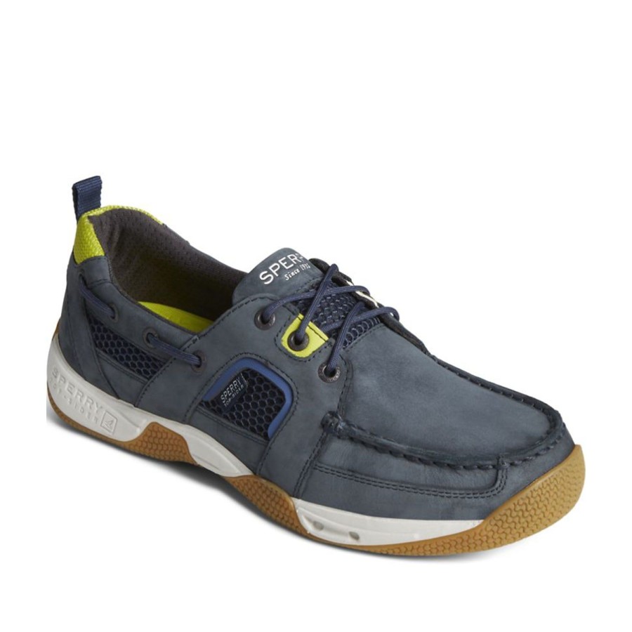 Men'S Shoes Sperry | Sperry Men'S Seacycled Soletide 2-Eye Sneaker In Navy Blue