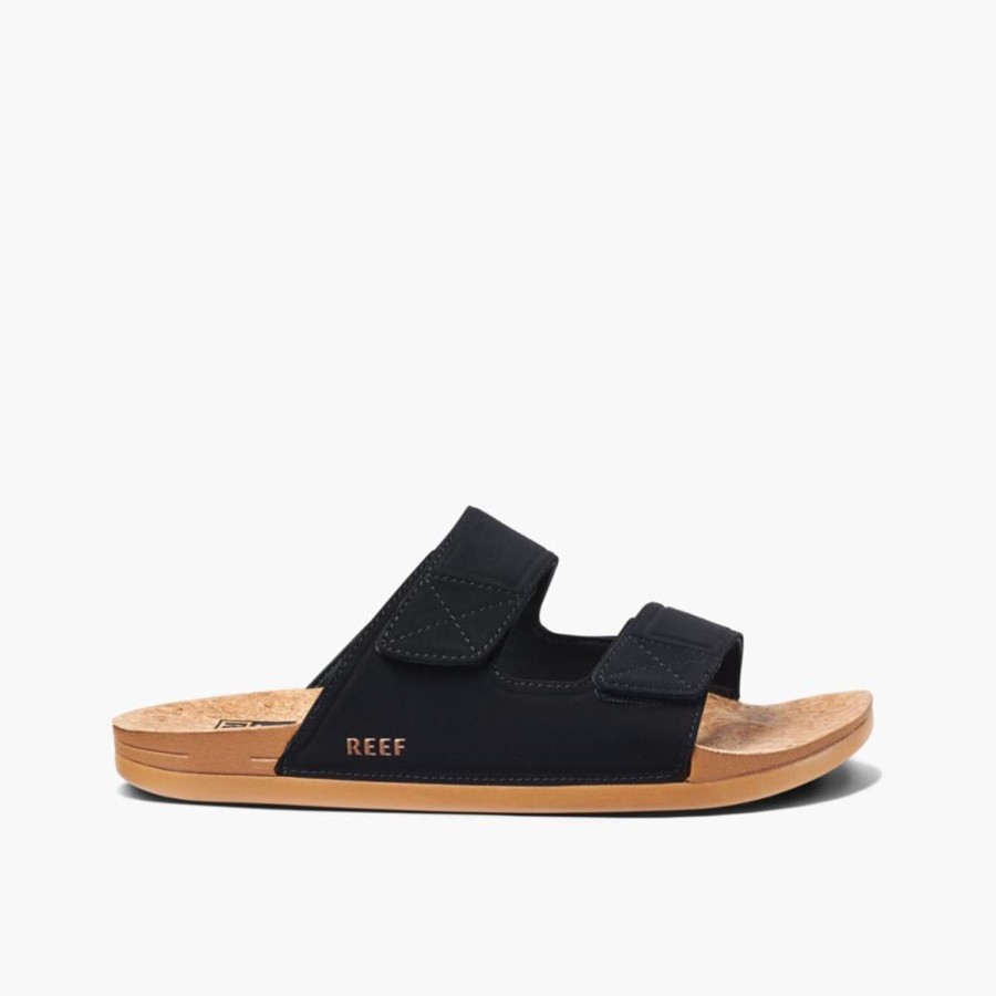 Men'S Shoes Reef Men | Reef Men'S Cshn Tradewind Cork Black M