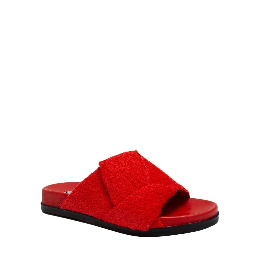 Women'S Shoes CAVERLEY | Caverley Women'S Larry Terry Slide In Red