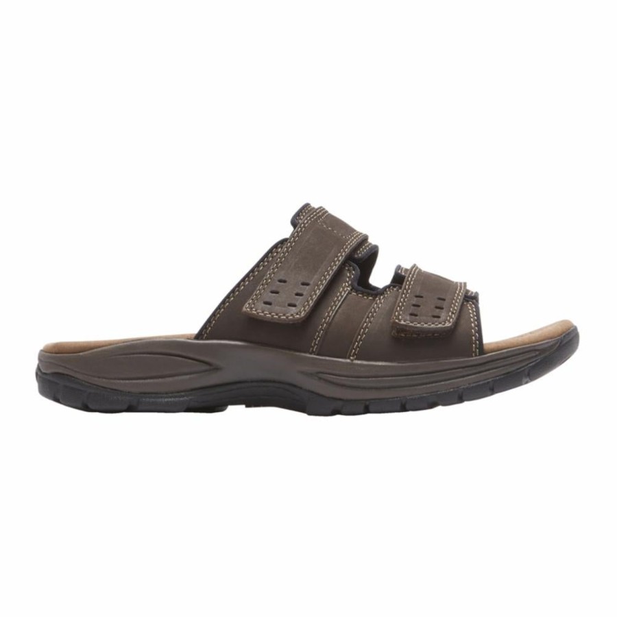 Men'S Shoes Dunham | Dunham Men'S Slide Newport Brown 4E