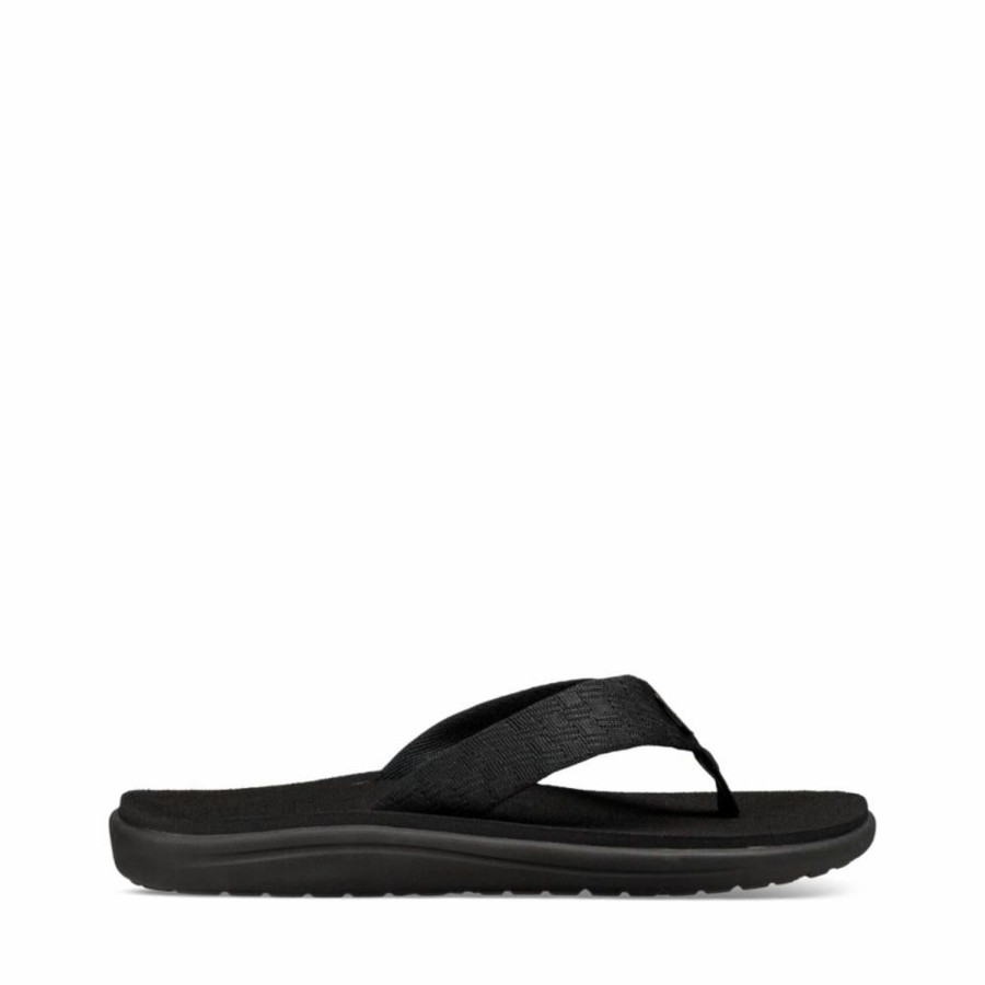 Men'S Shoes Teva Men | Teva Men'S Voya Flip Brick Black M