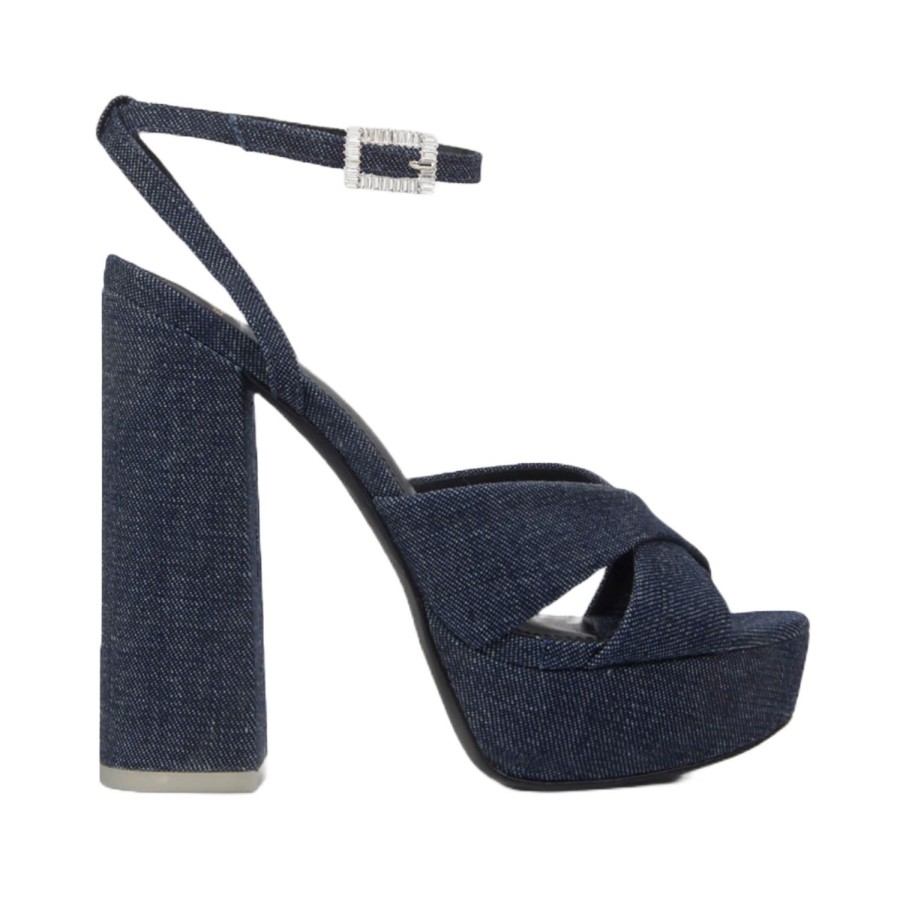 Women'S Shoes Black Suede Studio | Black Suede Studio Women'S Hannah In Dark Denim